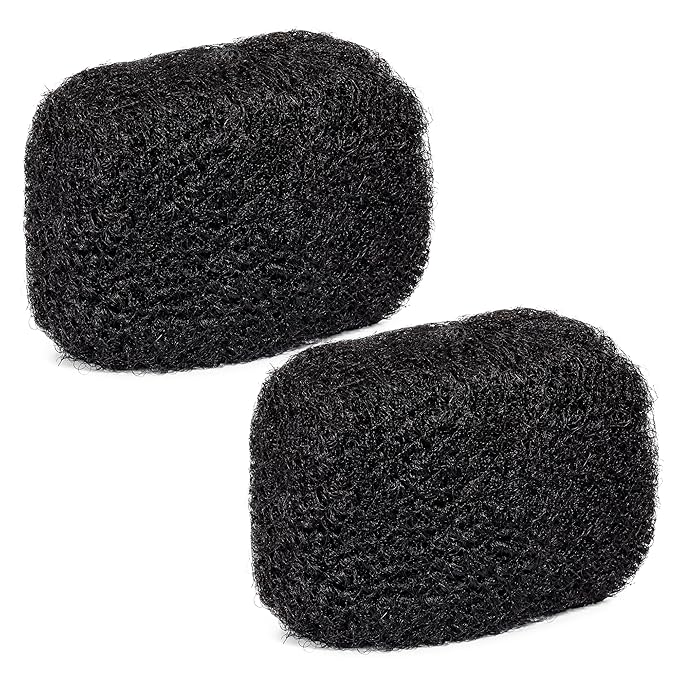 Locsanity Afro Kinky 100% Bulk Natural Human Hair - Braiding Hair for Dreadlocks, Loc Repair, Dreadlock Extensions, Twists, Braids - 16 Inches Long, 1 Oz