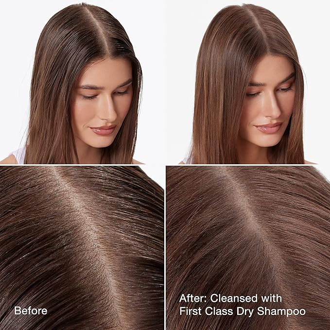 IGK First Class Charcoal Detox Dry Shampoo | Deep Cleansing, Oil & Odor Absorbing | Adds Volume & Texture | For All Hair Types | 6.3 oz