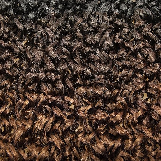 YXCHERISHAIR 8 Packs Curly Crochet Hair GoGo Curl Crochet hair for Women Deep Wave Braiding hair,Synthetic Bohemian Crochet Braid Water Wave Crochett hair Extensions (18inch,C16)