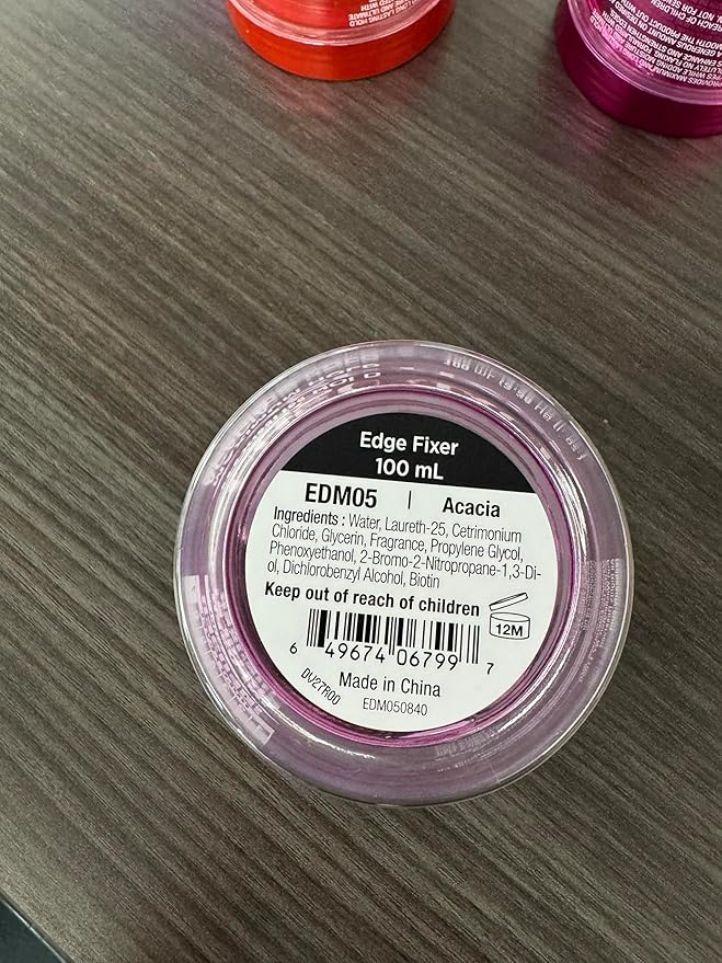 Red by Kiss Edge Fixer Hair Shine Gel, 24 Hour Max Hold, Non-Flaking, Biotin B7 Infused, Natural Styling, Professional Edge Control Wax, Perfect for Braiding (Acacia)