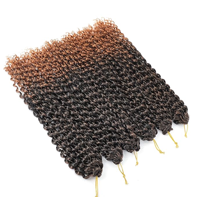 Short Passion Twist Hair 12 Inch 8 Packs Water Wave Crochet Hair Braiding Hair Bohemian Spring Twist Hair Crochet Braids Synthetic Hair Extension (12 Inch, T30)