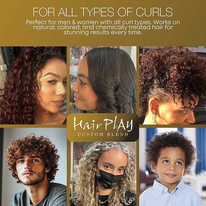 HairPlay Set #3 Hair Foam Mousse - Extra Hold Styling Foam for Frizz Control - Hair Mousse for Curls - Curl Defining Volumizing Mousse for Wavy Hair - 2 Fl Oz