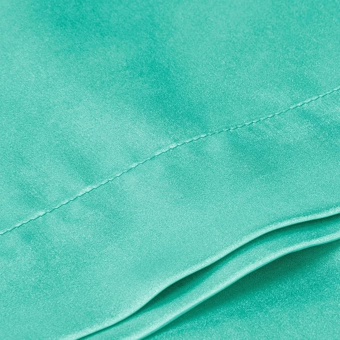 BEDELITE Satin Body Pillow Cover, Super Soft and Cooling Body Pillow Pillowcase for Hair and Skin, Breathable Silky Full Long Pillowcase Cover(20"x54", Turquoise)