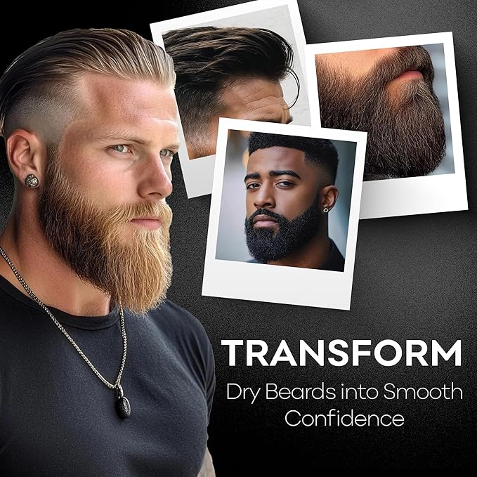 BAHAWAT Hair & Beard Butter for Men Leave-in Conditioner - Tobacco & Oud scent - Strengthen & Soften– Made in USA -Organic Natural Ingredients | The Best Beard Butter - 2 oz.